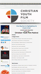 Mobile Screenshot of christianyouthfilmfestival.org